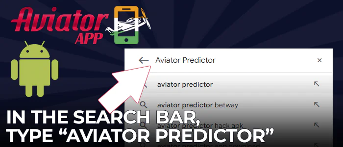 Type "Aviator Predictor" in the search bar