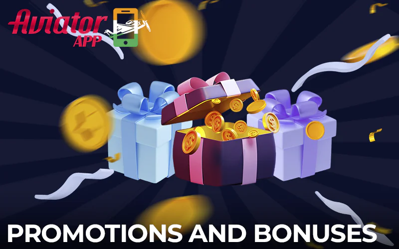Promotions and bonuses from the casino apps used to play Aviator